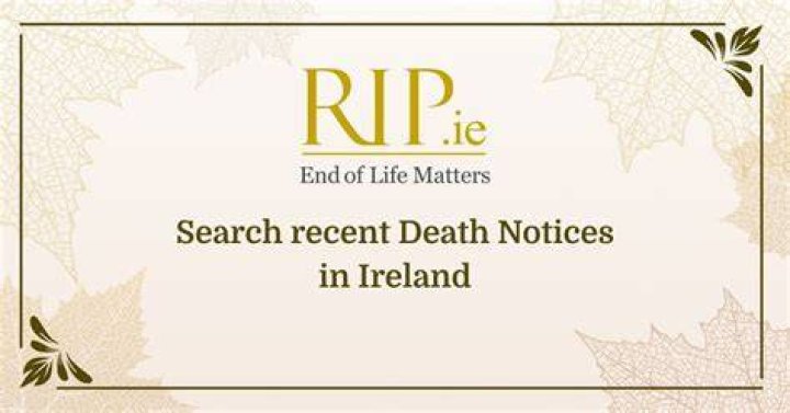How do I find an old death notice in Ireland?