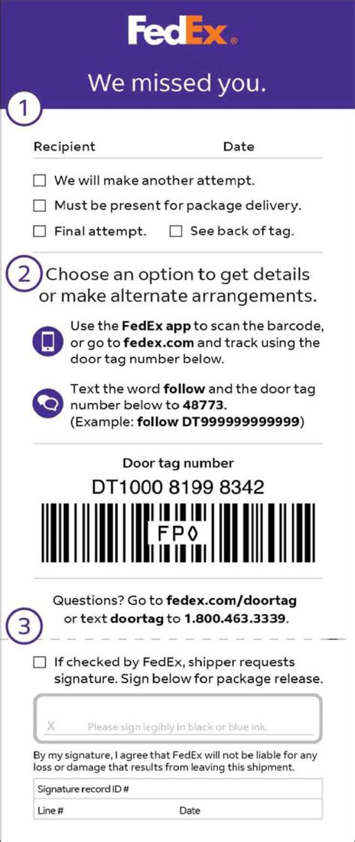 What does last pickup mean FedEx?