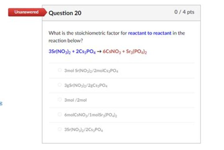 What is the stoichiometric factor?