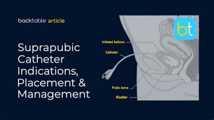 Who can insert a suprapubic catheter?